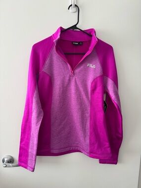 FILA Hot Pink and Magenta Zip-Front Sport Jacket